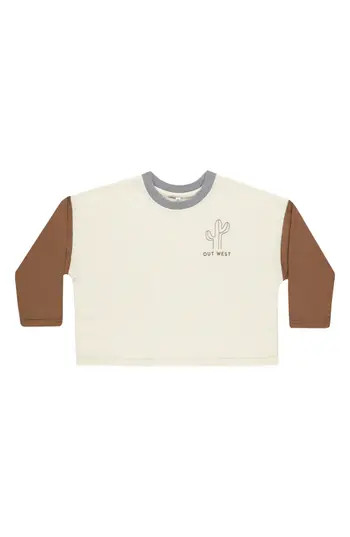 Rylee + Cru Kids' Camden Long Sleeve T-Shirt in Color Block at Nordstrom Rack, Size 3-6M | Nordstrom Rack