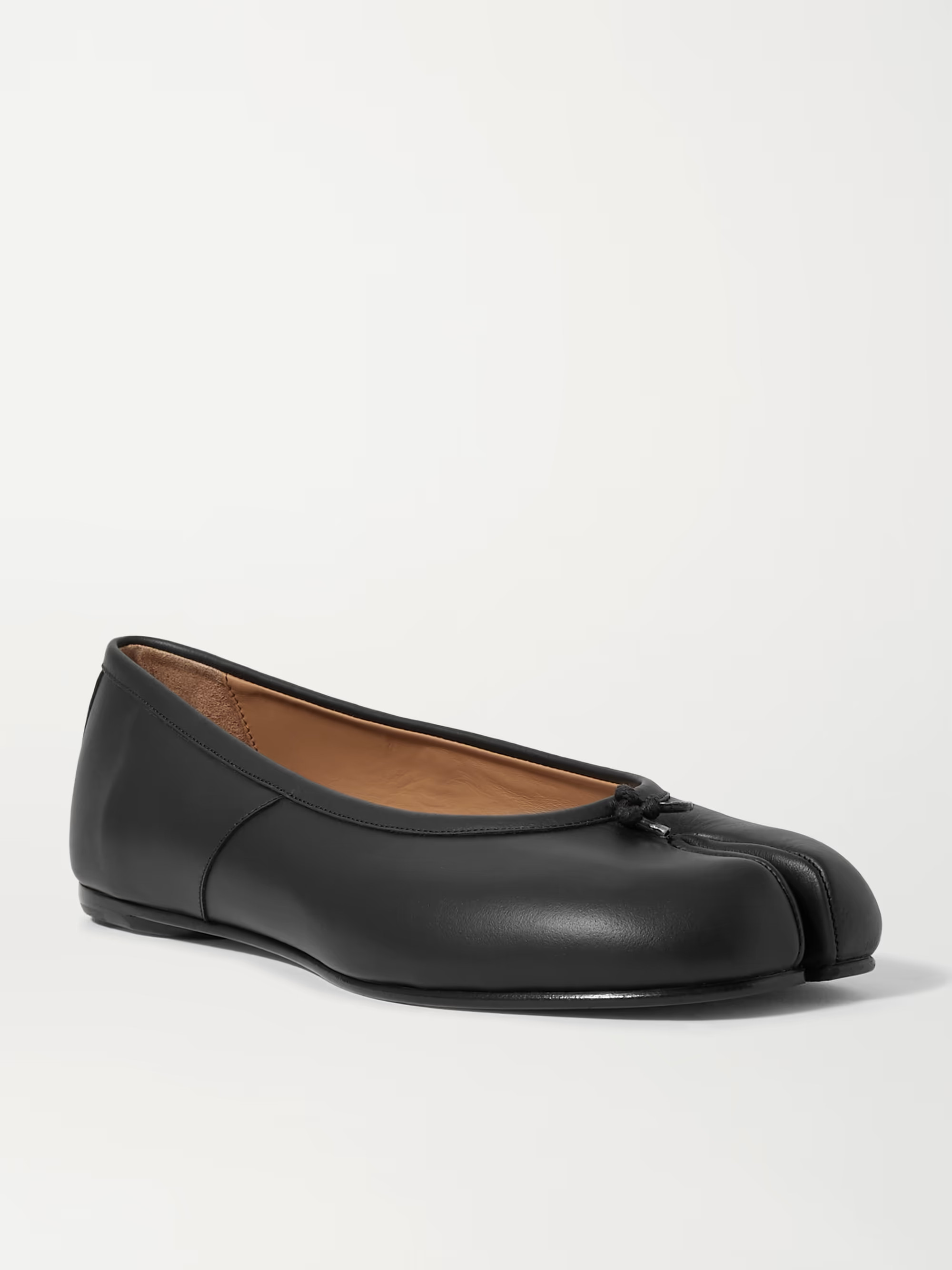 Tabi split-toe leather ballet flats | NET-A-PORTER (US)