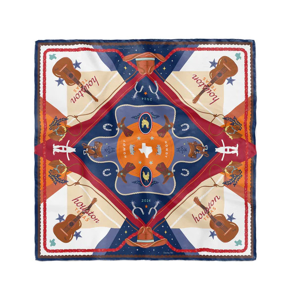 2024 Houston Rodeo Scarf - Saturday Silks x Christina Greene | Christina Greene 