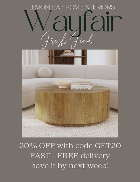 Gorgeous coffee table on sale for 20% off with code GET20. AlllModern brand with Wayfair 



#LTKStyleTip #LTKSaleAlert #LTKHome