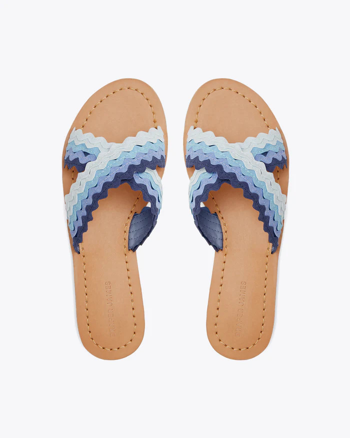 Piper Sandals in Ombre Stripe | Draper James (US)