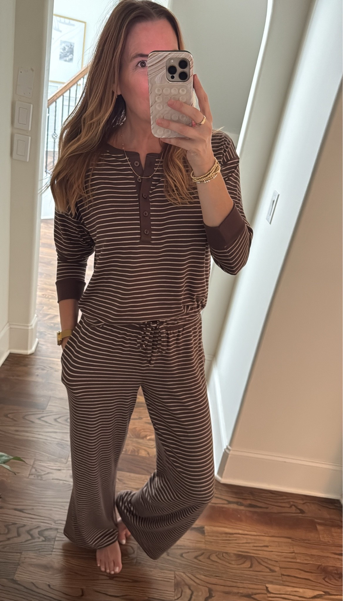 These are FANTASTIC Jammies. Beyond soft and cute enough to just lounge around in. And they’re not too hot! 🤎