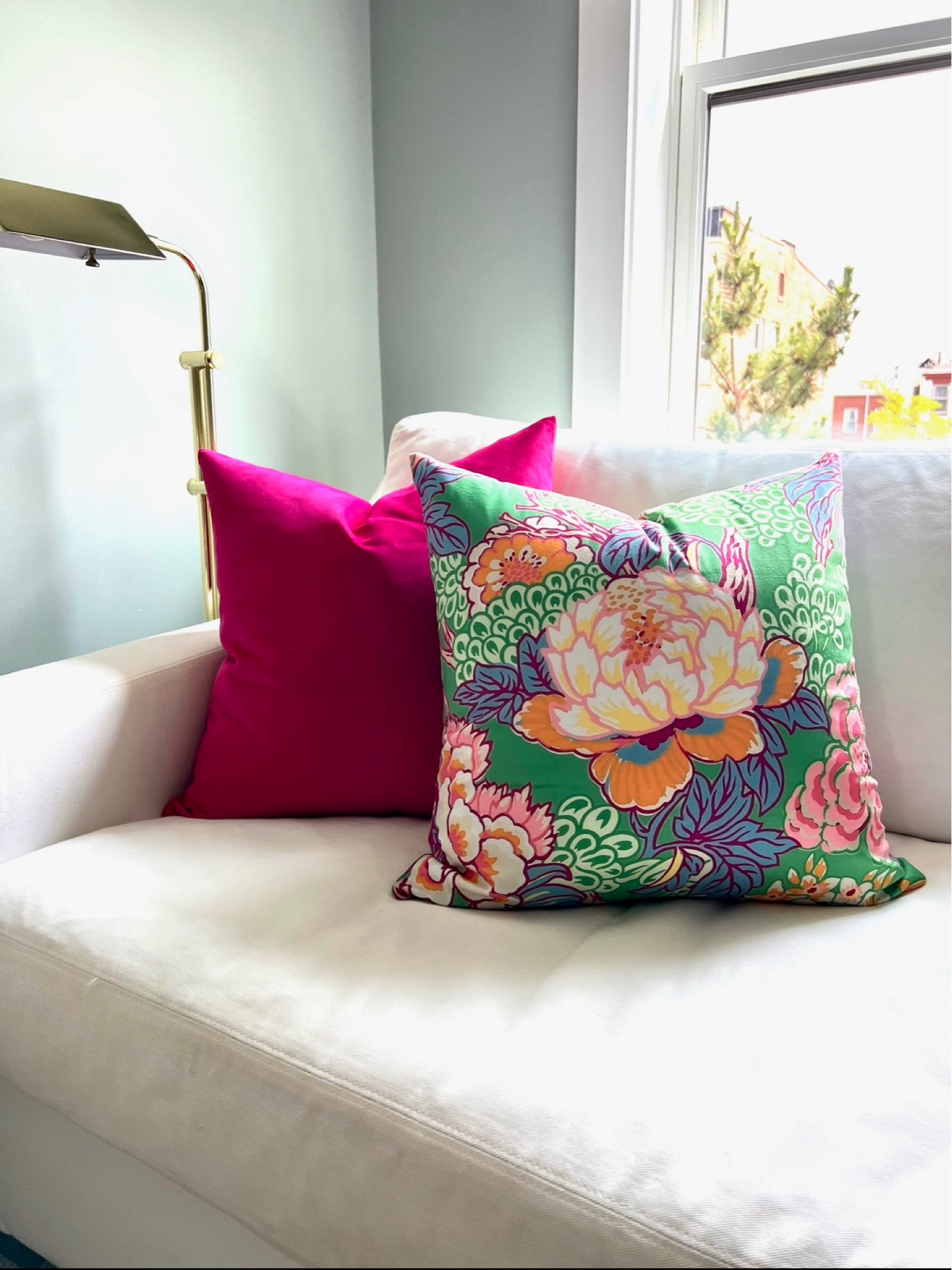 Designer pillow look for less, dupe, Amazon home finds, Chloe and Olive, pillow covers, budget savings, colorful pattern pillows, pink pillow, floral pillow, home decor, interior design

#LTKhome #LTKunder50 #LTKunder100