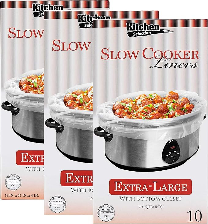 Party Bargains 30 Bags Slow Cooker Liners - Fits 7 - 8 Quarts, 21 x 4 x 13 Inches, 4" Wide Gusset... | Amazon (US)