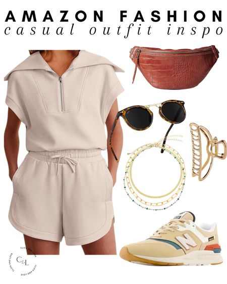 Casual fashion finds from Amazon! Love this comfy lounge set for travel or running errands. Multiple color options available ✨ 

Lounge set. Comfy fashion, cozy fashion. Travel day, casual fashion, running errands outfit, claw clip, gold jewelry, necklace, sneakers, tennis shoes, new balance, sunnies, sunglasses, belt bag. Womens fashion, fashion, fashion finds, outfit, outfit inspiration, clothing, budget friendly fashion, summer fashion, spring fashion, wardrobe, fashion accessories, Amazon, Amazon fashion, Amazon must haves, Amazon finds, amazon favorites, Amazon essentials #amazon #amazonfashion


#LTKStyleTip #LTKFindsUnder50 #LTKMidsize