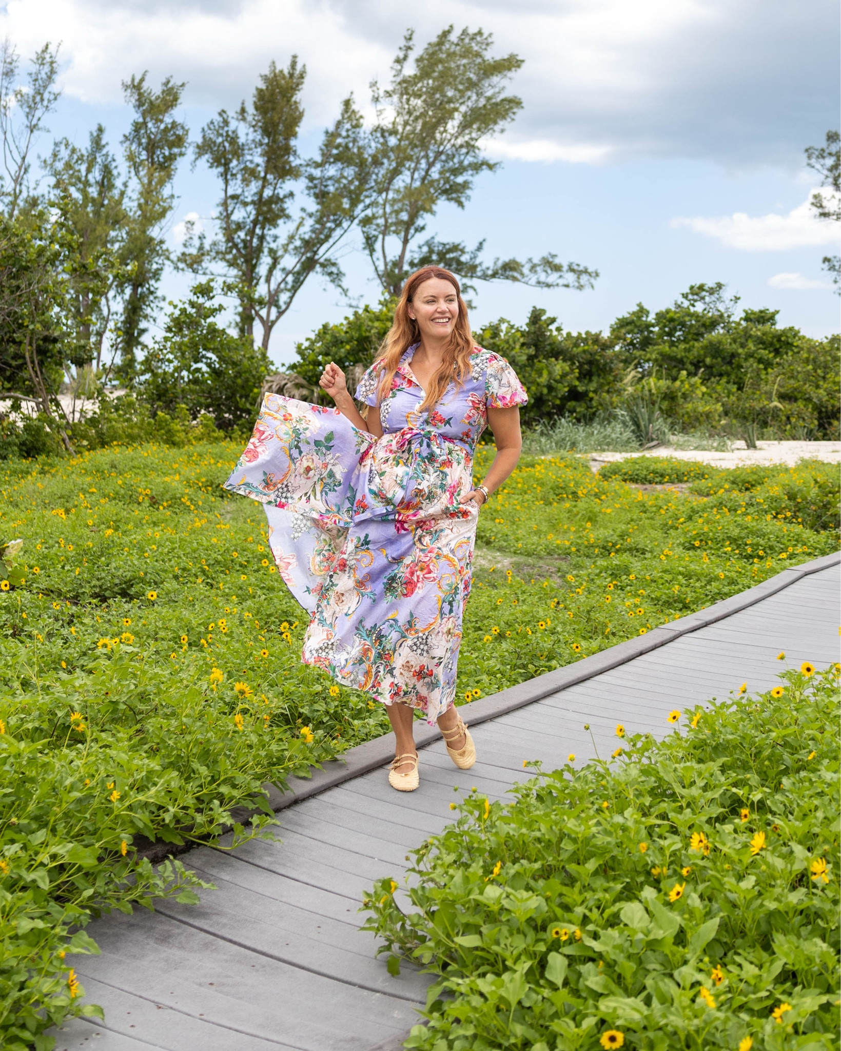 My summer uniform😍💕 So obsessed with this gorgeous dress and these crocheted ballet flats!

#LTKSeasonal #LTKParties #LTKStyleTip