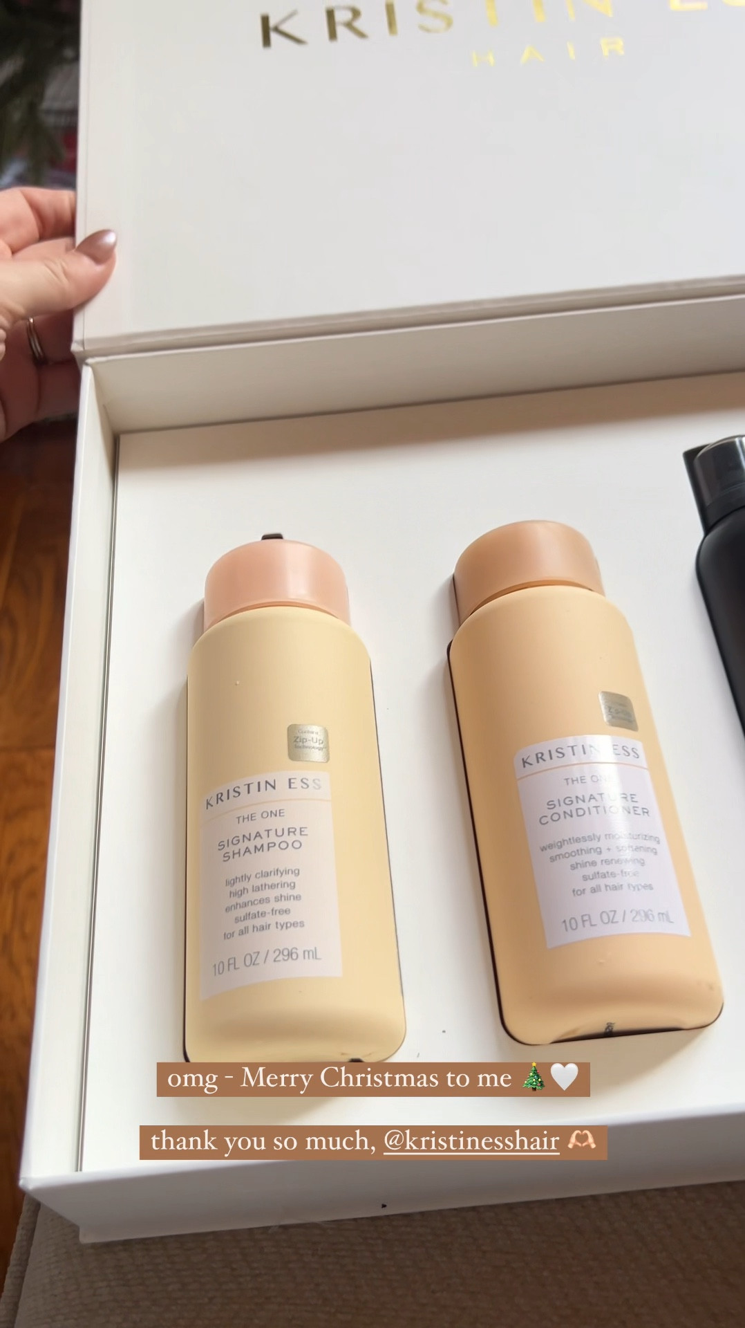Kristin Ess shampoo & conditioner 
Dry shampoo + workable hairspray 🤎

#LTKHoliday #LTKFindsUnder50 #LTKBeauty