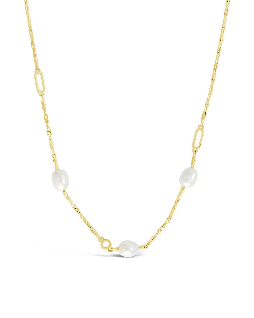 Dainty Pearl Chain Necklace | Sterling Forever