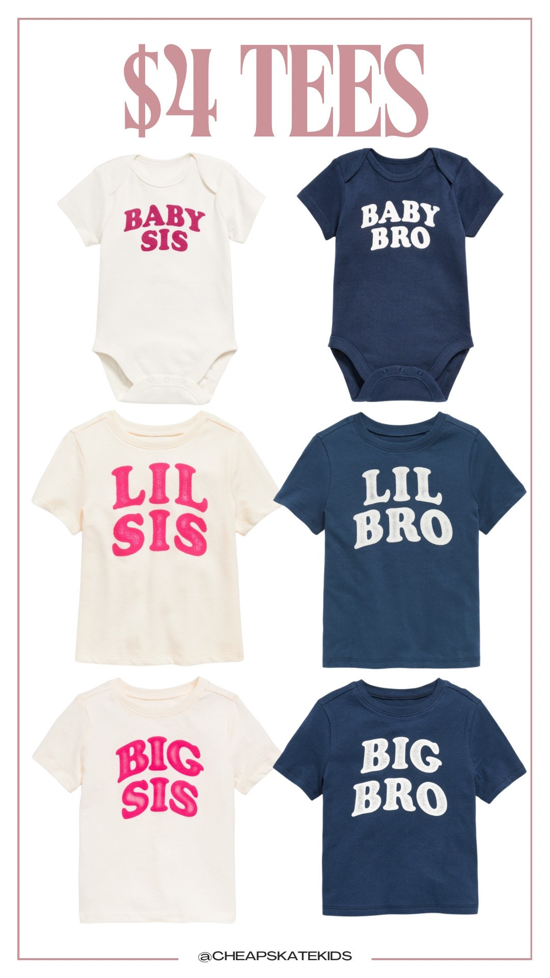 Sibling tees on sale for $4!

#LTKKids #LTKFamily #LTKBaby