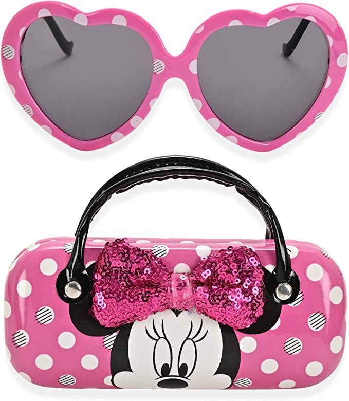 Minnie Mouse Kids Sunglasses for Girls, Toddler Sunglasses with Kids Glasses Case | Amazon (US)