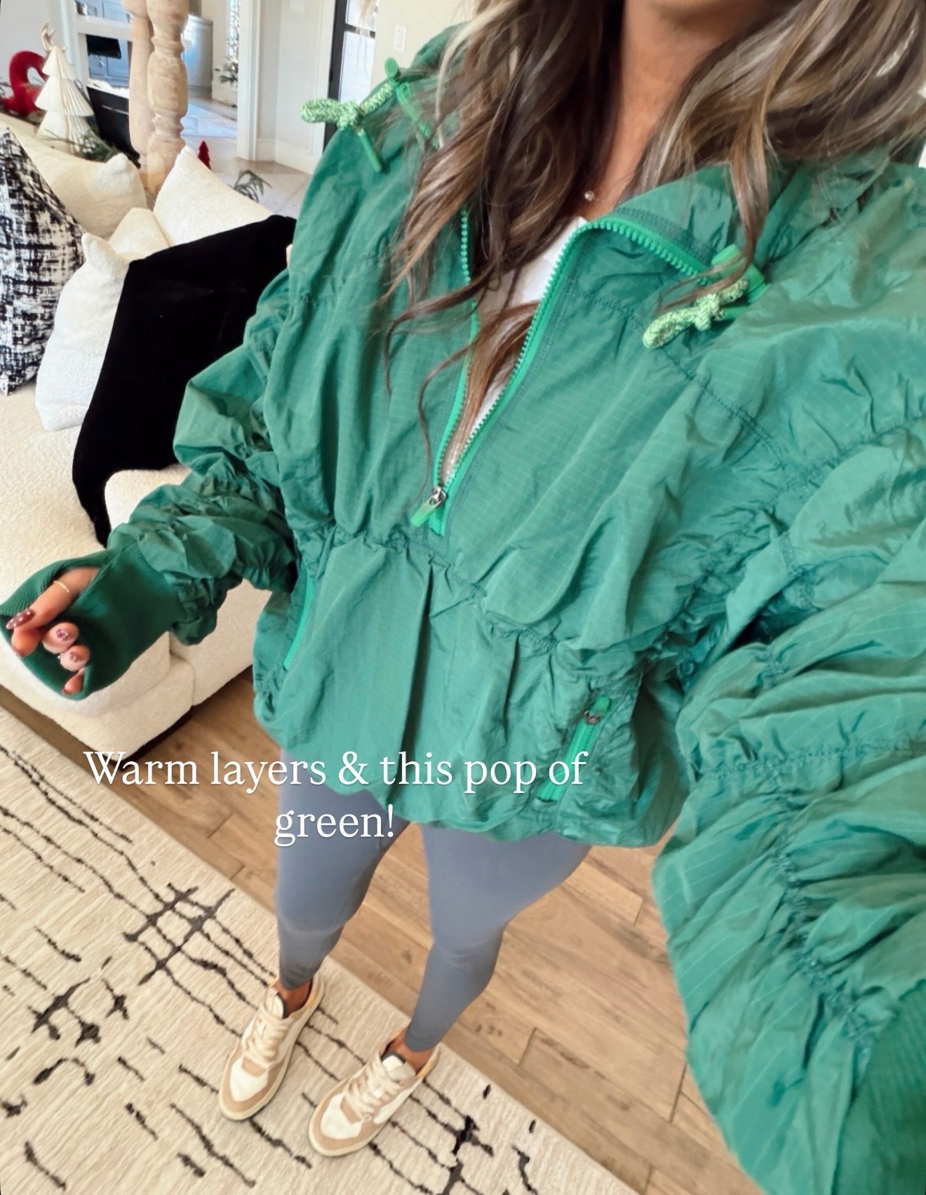 Cozy free people windbreaker

#LTKootd #LTKSeasonal #LTKFindsUnder100