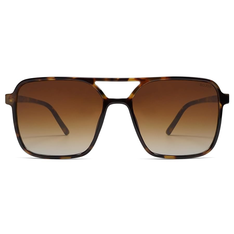 SOJOS Trendy Vintage Aviator Square Sunglasses For Womens Mens Retro 70s UV400 Women Sun Glasses ... | Amazon (US)