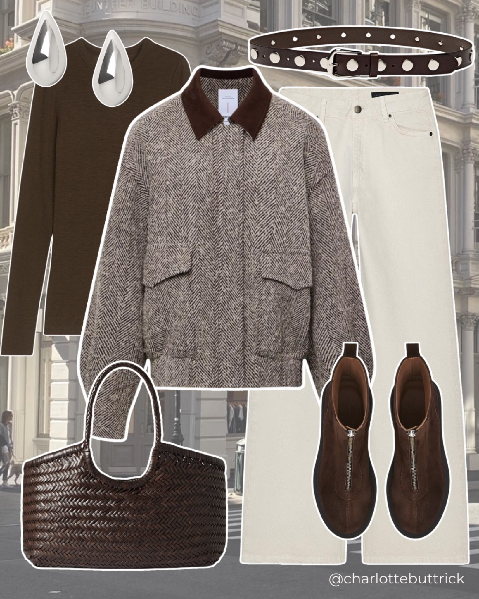 Spring capsule wardrobe, capsule wardrobe spring 2025 - transitional winter to spring layers - bomber jacket - jeans  - work-friendly outfits - wardrobe essentials - wardrobe staples - basics - chocolate brown 

#LTKFashionMonth #LTKuk #LTKspring