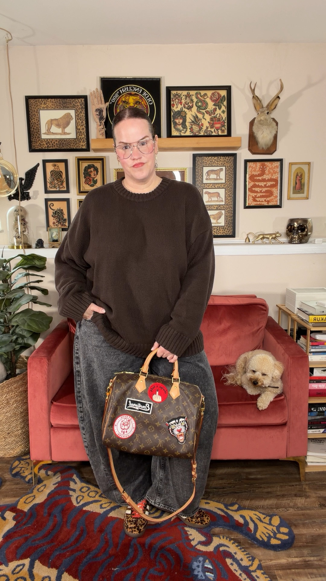 Wearing

Sweater XL
Jeans 34