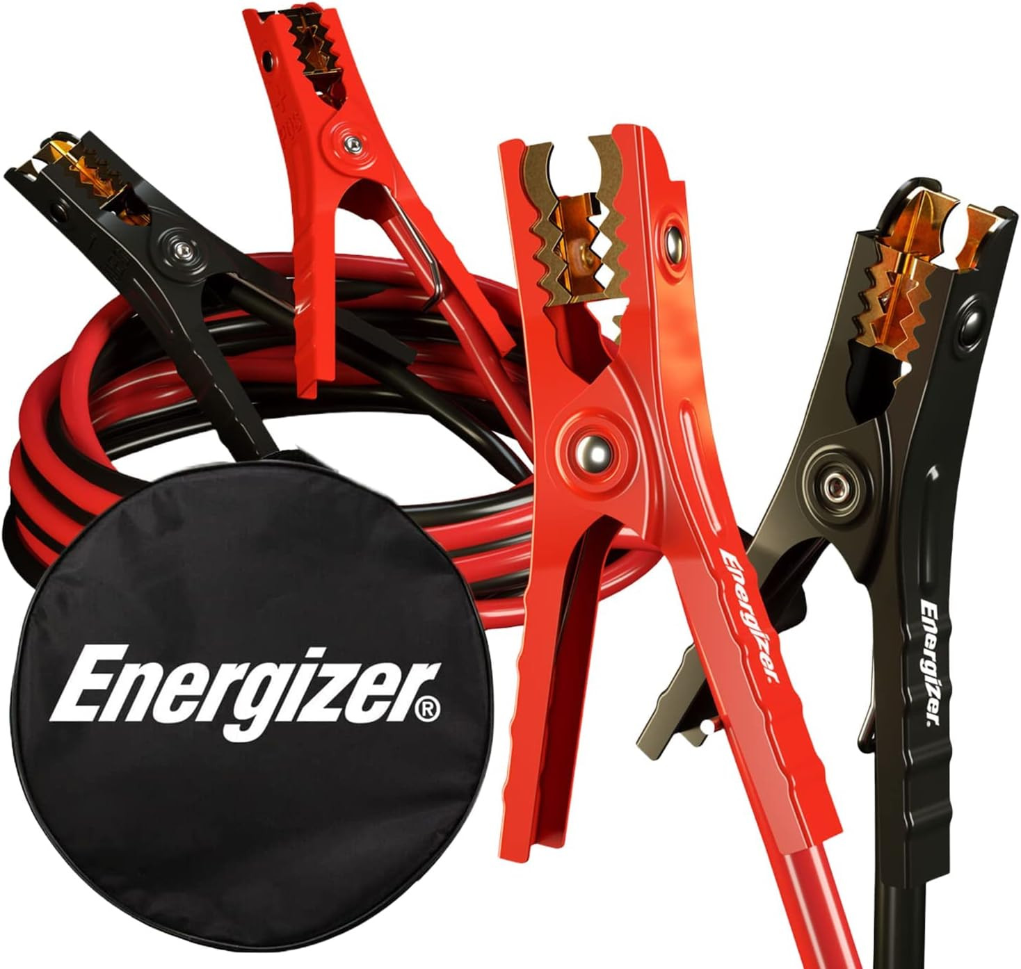 Energizer Jumper Cables for Car Battery, Heavy Duty Automotive Booster Cables for Jump Starting Dead or Weak Batteries with Carrying Bag Included (16-Feet (6-Gauge) | Amazon (US)