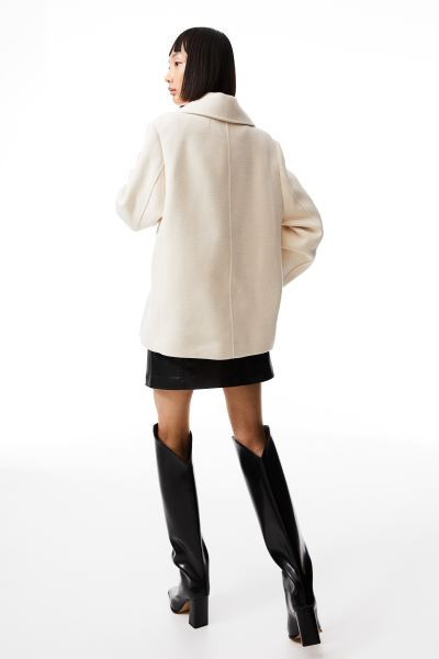 Double-breasted jacket - Cream - Ladies | H&M US | H&M (US + CA)