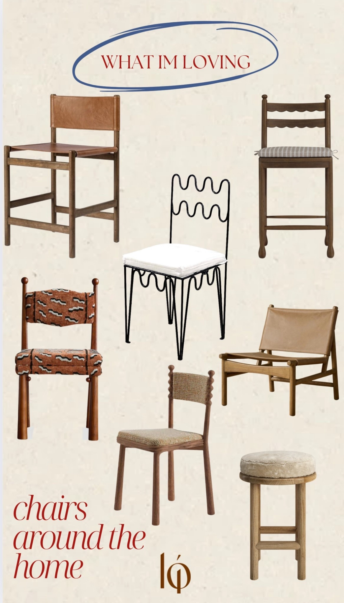 Dining chairs & counterstools I am loving!

Spanish style home
Iron chairs
Wooden dining chairs
Leather chairs 
Sling chairs

#LTKHoliday #LTKHome #LTKCyberWeek