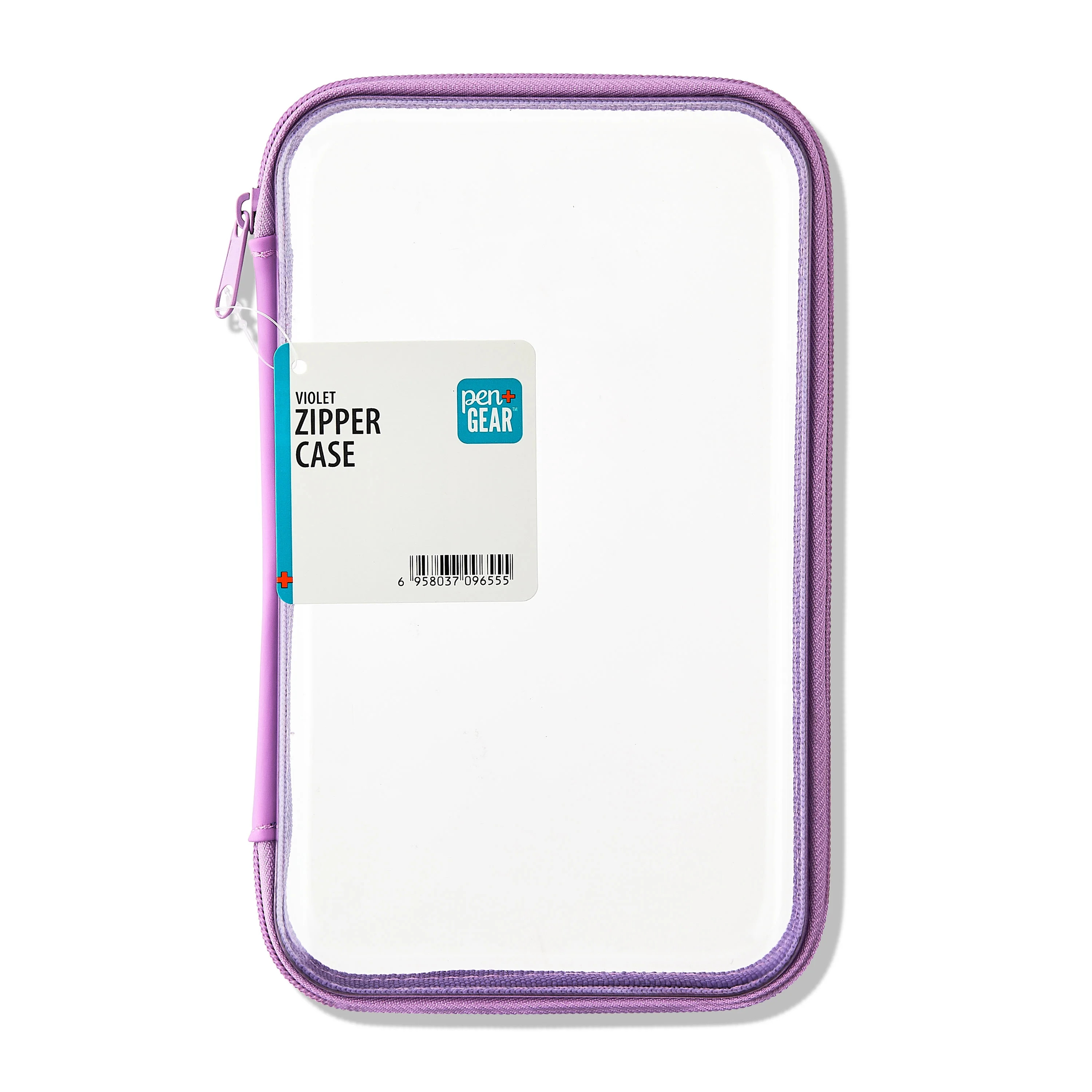 Pen+Gear Clear Zipper Case, Purple Pencil Box | Walmart (US)