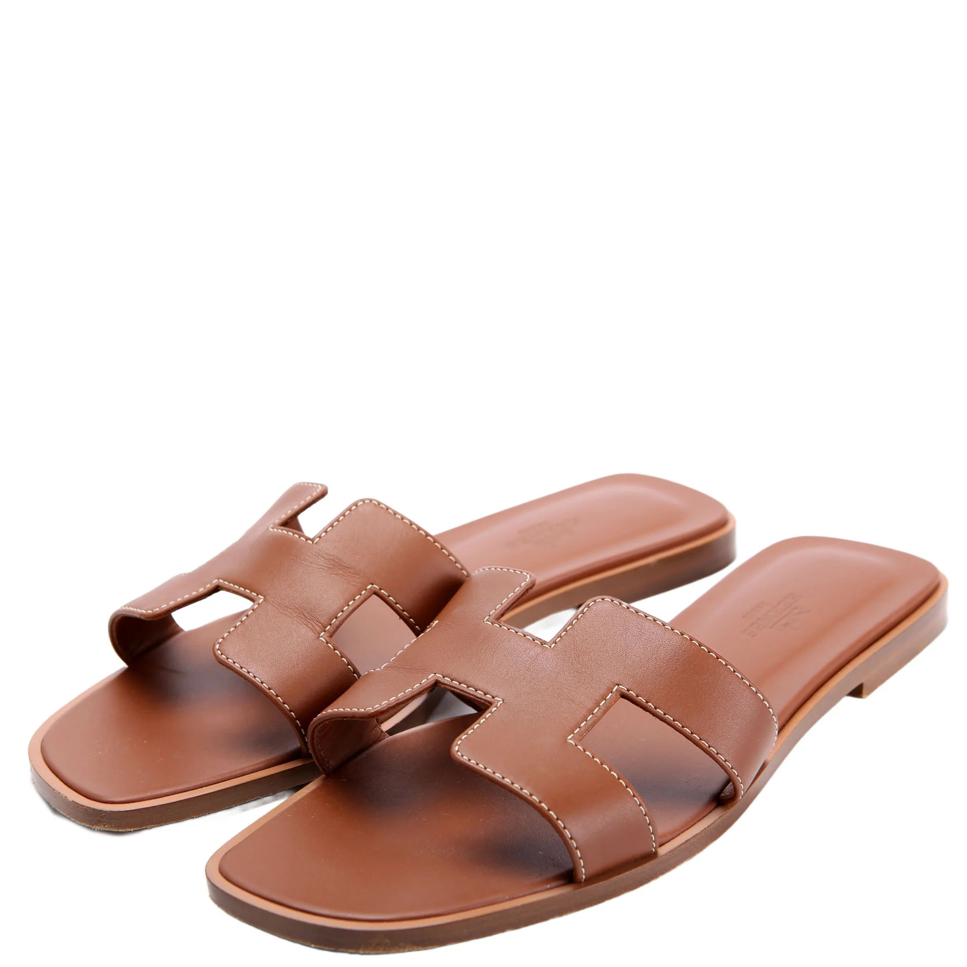 Oran Sandals Size 38 Brown | Keeks Designer Handbags
