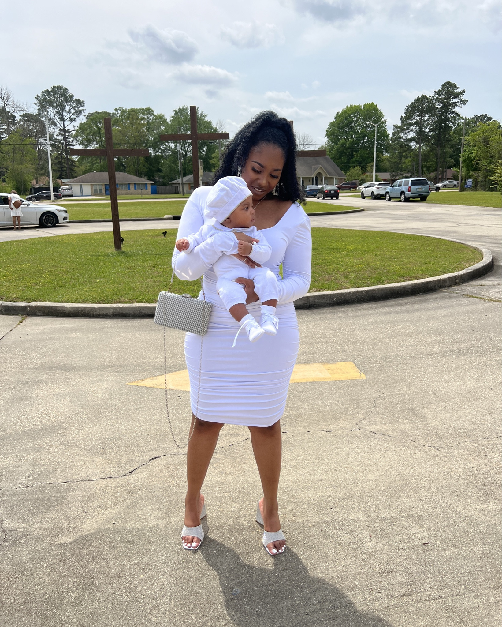 Blessed moments in white: Celebrating with my godson on his special day. 💙✝️

🤍DressFrom Amazon ( Size Large) 
🤍Heels From Fashionnova ( no longer available, but linked a similar pair) 
🤍Clutch From Amazon ( no longer available, but linked a similar clutch) 
🤍Earrings From Amazon
🤍Cross Necklace From Zales


#LTKstyletip #LTKfindsunder100 #LTKbaby