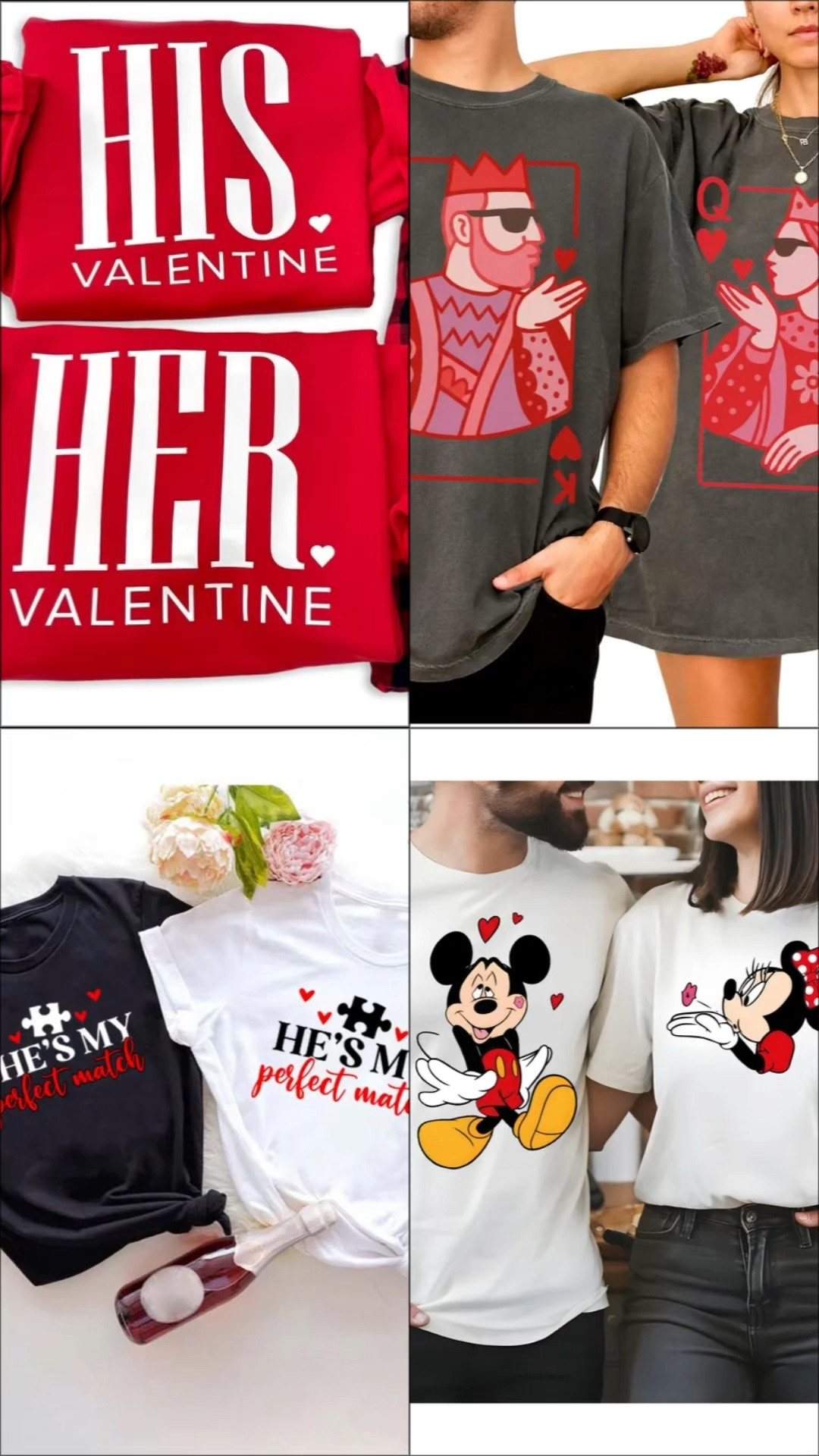 Sharing some cute Valentine’s Day couples finds from Etsy ❤️ From Disney matching sweatshirts to cozy pajamas and playful His & Hers tees, these are fun options for couples who love coordinating. All are currently on sale, passing along the deals while they last!
#ValentinesDayDeals #CouplesMatching #EtsyFinds #HisAndHers #CoupleGiftIdeas

#LTKmomlife #LTKootd #LTKSaleAlert