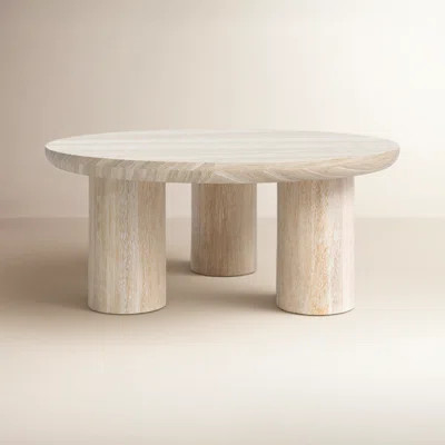 Columnia Solid Wood 3 Legs Coffee Table | Wayfair North America