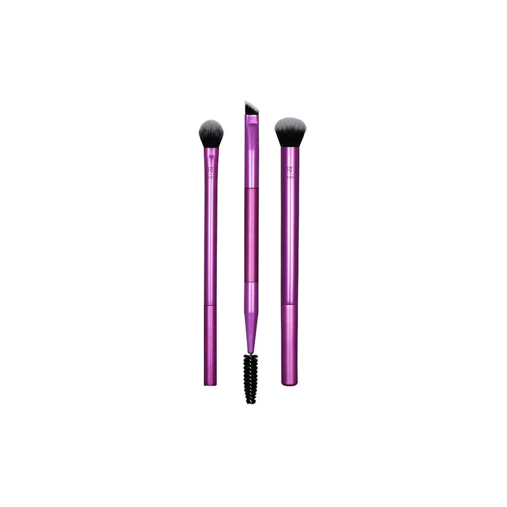 Real Techniques Eye Shade + Blend Kit De Pincéis Para Maquiagem Roxo | DrogaRaia (BR)