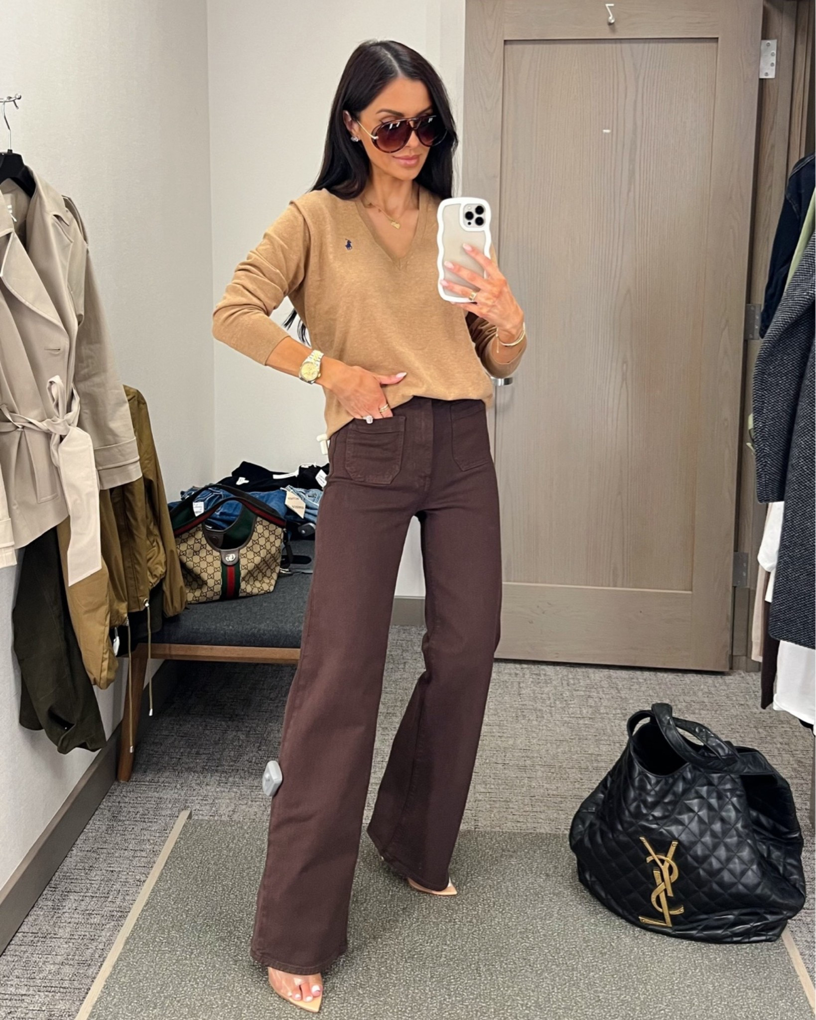 Nordstrom anniversary sale picks I’m buying 
Nsale 2026 outfits 
Frame brown jeans wearing a 24 
Polo ralph lauren sweater wearing an xs

#nsale @nordstrom

#LTKSaleAlert #LTKootd #LTKOver40