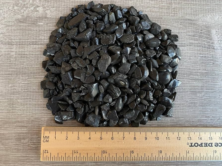 GAF TREASURES 2 oz Lot Natural Black Tourmaline Semi Tumbled Gemstone Chips, Crushed Mini Crystal... | Amazon (US)