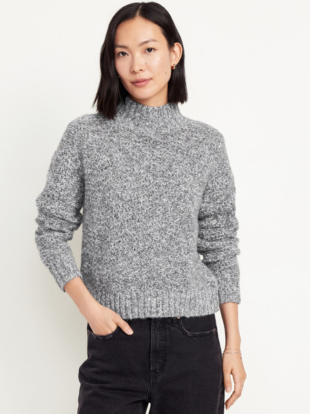 Mock-Neck Crop Sweater | Old Navy (US)