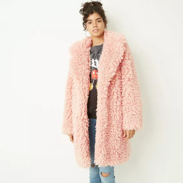 Women's Faux Fur Jacket - Wild Fable™ Black | Target