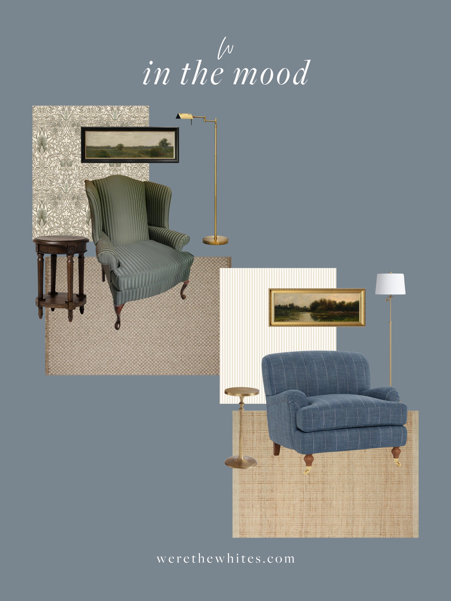 Cozy corner styling! Inspired by the cozy corner we have in our bedroom, as well as my love for traditional style chairs, I’ve rounded up two options. One more moody and the other more airy, but traditional and so pretty! 

#LTKHome #LTKStyleTip