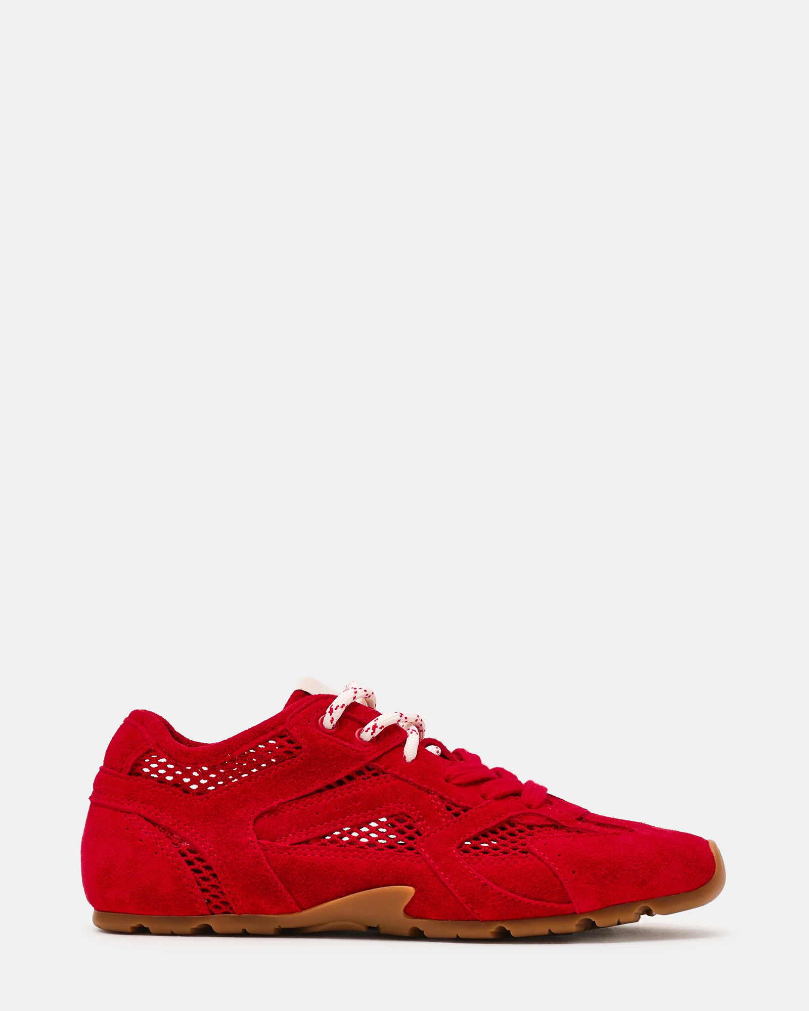 Steve Madden Women's Aziel Mesh Lace-Up Sneakers - Red - Size 6.5 | Steve Madden (US)