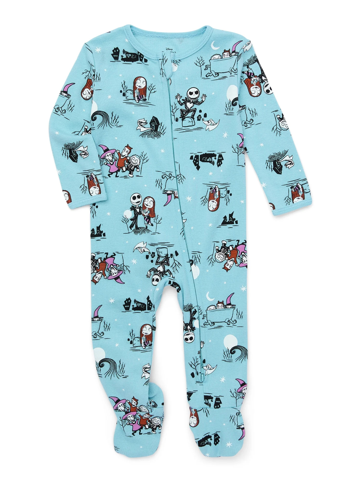 Character Baby Two-Way Zip Front Footed Sleep N Play Pajamas, Sizes Newborn-6/9 Months | Walmart (US)