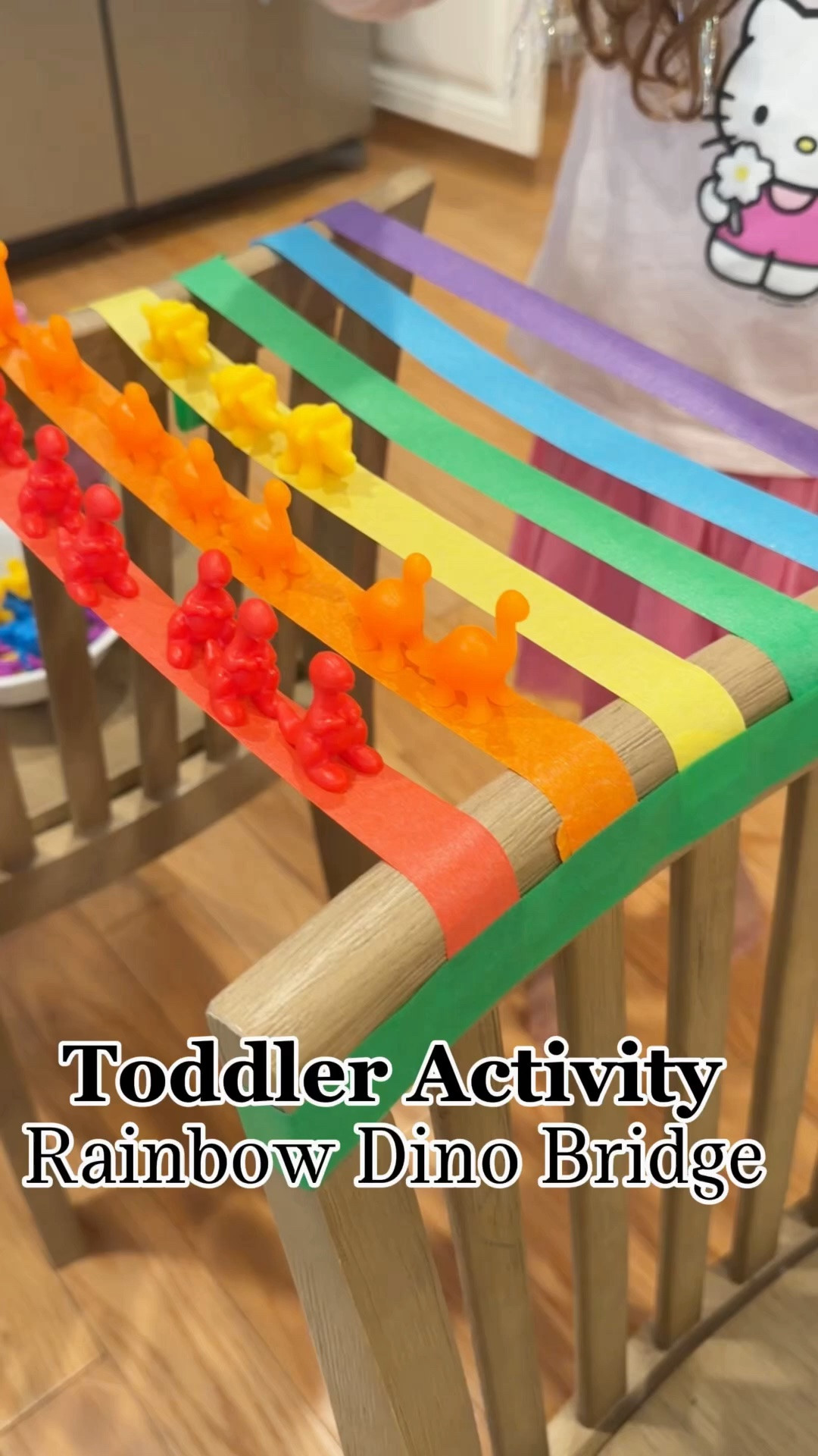 Comment DINO and I’ll send you the link! 🦖🌈

This colorful tape bridge was so easy to set up and turned into the perfect color-matching activity! My daughter loved placing each dinosaur on the matching color as they “crossed the bridge.”

✨ Skills this builds:
• Color recognition
• Fine motor skills
• Hand-eye coordination
• Independent play

Save this simple toddler activity for later! 💛

#LTKmomlife #LTKdayinmylife #LTKKids