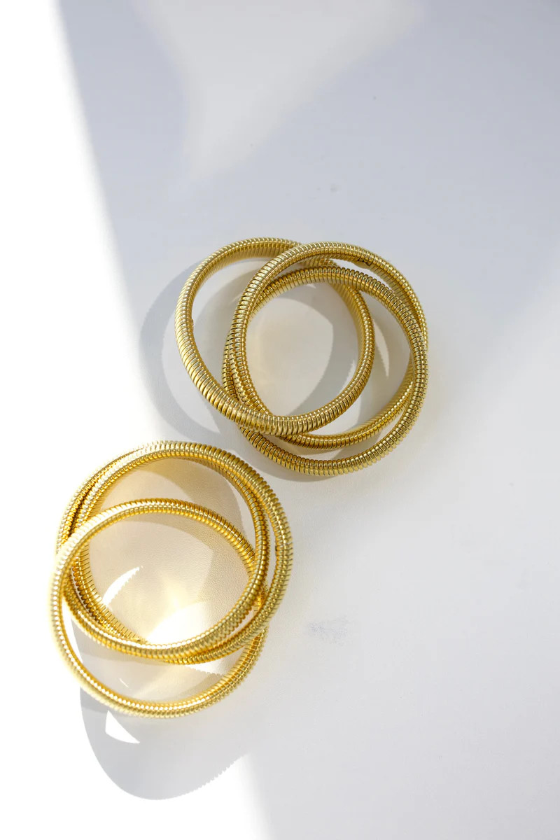 Baia Thin Coil Bangle Waterproof Bangle Bracelet - Beljoy Jewelry | BÉLJOY