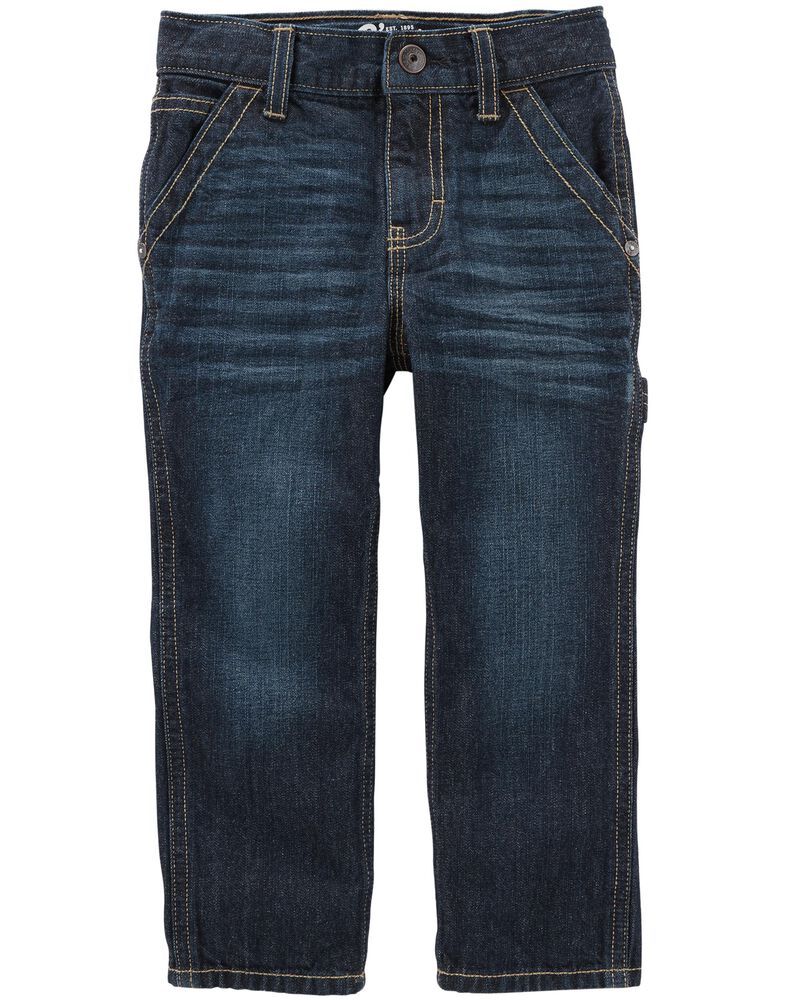 Workwear Straight Jeans - Mineral Dark Wash | Carter's