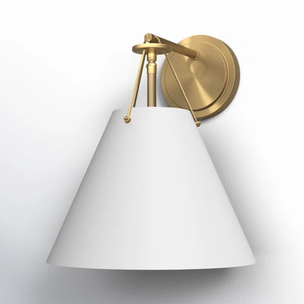 Bridie 1 Light Vibrant Gold Sconce | Wayfair North America