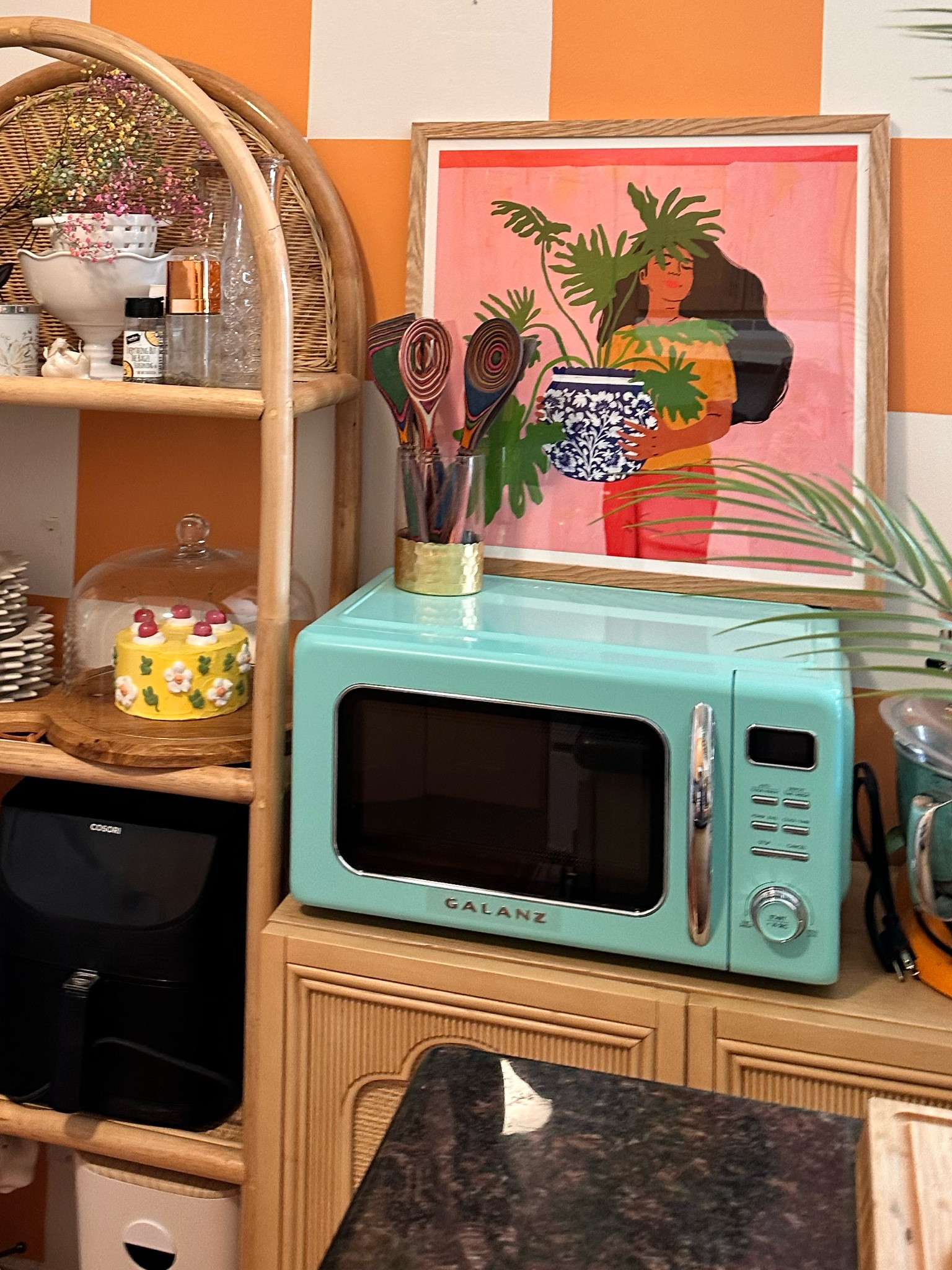 Microwave upgrade for color lovers. This color is perfect for our kitchen! Retro microwave colorful fun apartment living 

#LTKFind #LTKhome