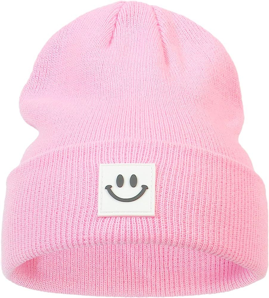 Fynnsure Baby Beanie Baby Winter Hat with Smile Face Toddler Beanie Soft Knit Toddler Beanies for... | Amazon (US)