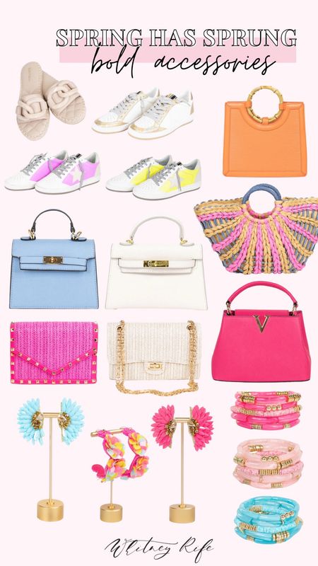 New from Shop Avara 
Bold and fun accessories 
Designer bag dupes / bright sneakers / handbag faves / beach bags 
Spring wear / summer wear 

#LTKFind #LTKSeasonal #LTKunder100