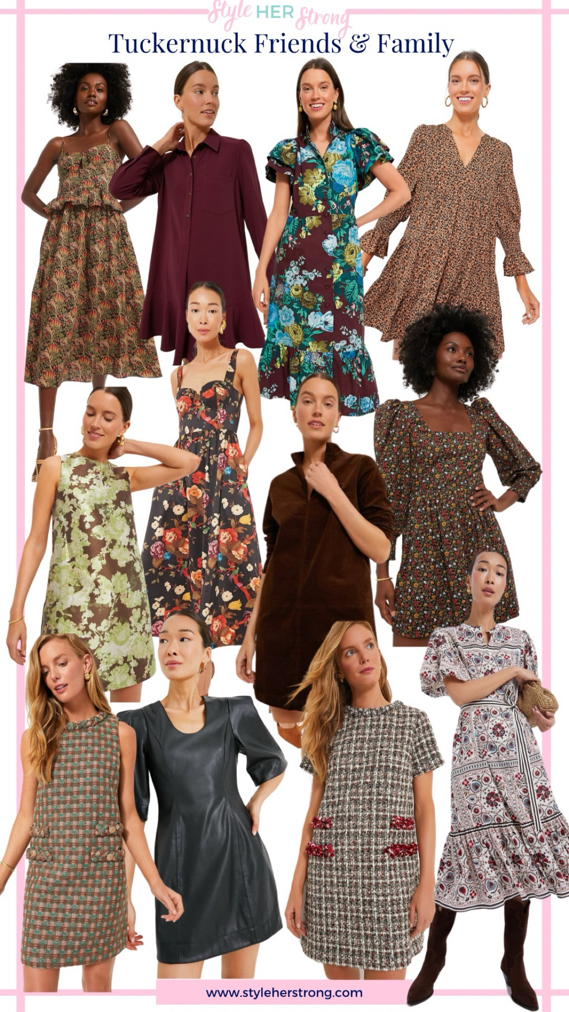 Tuckernuck sale 20-30% off sitewide I love these fall dresses, leather dress, tweed dress, shirt dress, wedding guest dress, floral dress, corduroy dress, smocked dress 

#LTKWorkwear #LTKSaleAlert #LTKWedding
