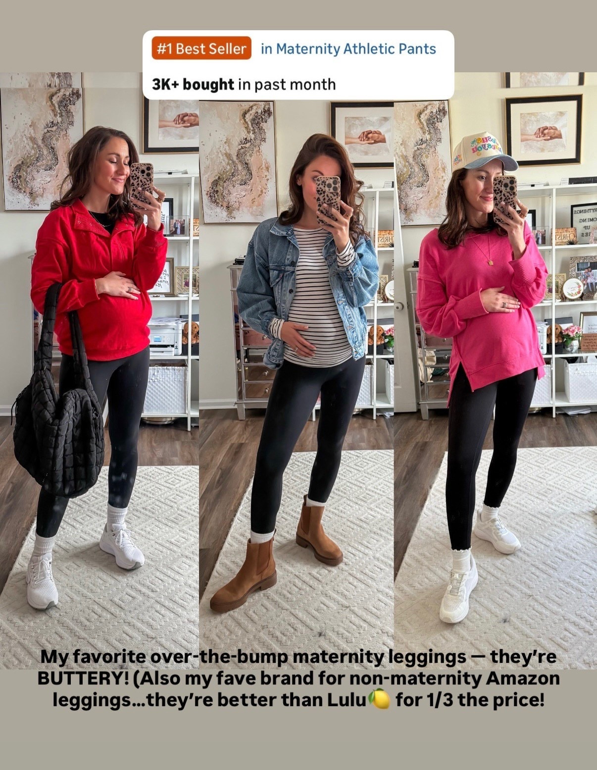 My favorite maternity leggings - they’re BUTTERY soft + SO AFFORDABLE! 

#LTKBump #LTKActive #LTKmomlife