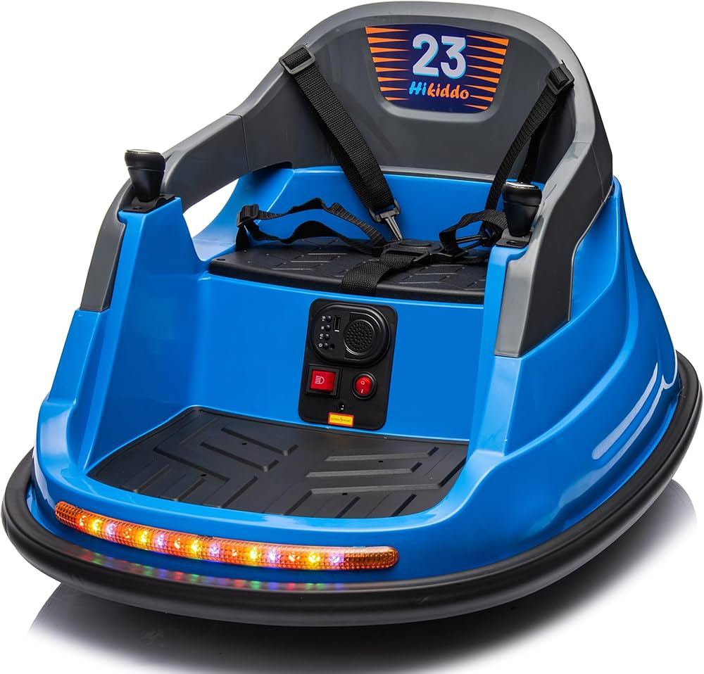 12V Kids Bumper Car, Electric Baby Bumper Car for Toddlers 1-3 with Remote Control, 3 Speeds - Bl... | Amazon (US)