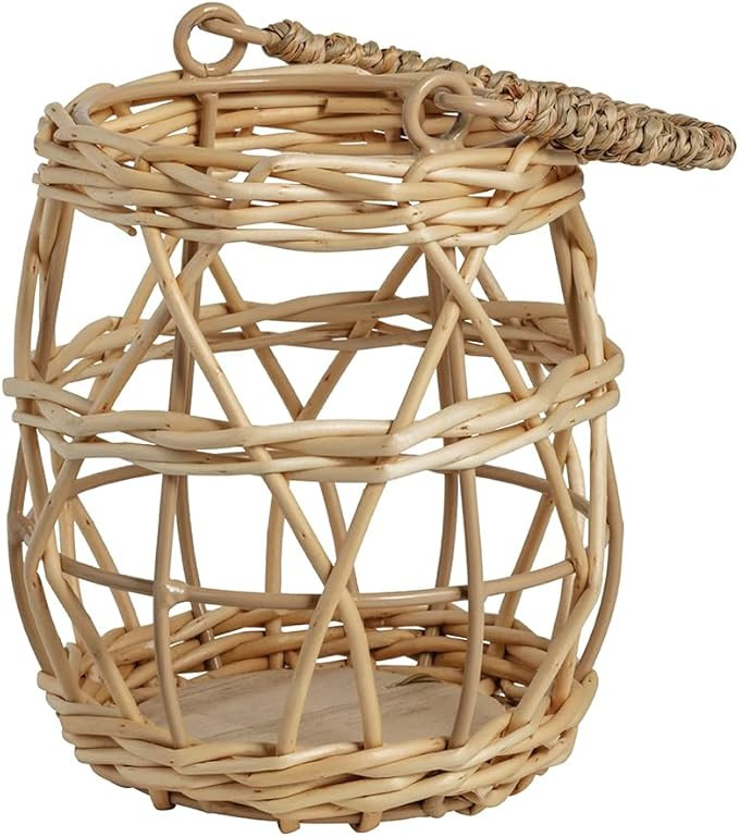 Mud Pie Water Hyacinth Weave Woven Lantern | Amazon (US)