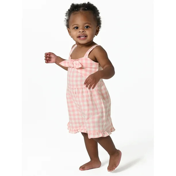 Modern Moments by Gerber Toddler Girl Sleeveless Romper, Sizes 12M-5T - Walmart.com | Walmart (US)