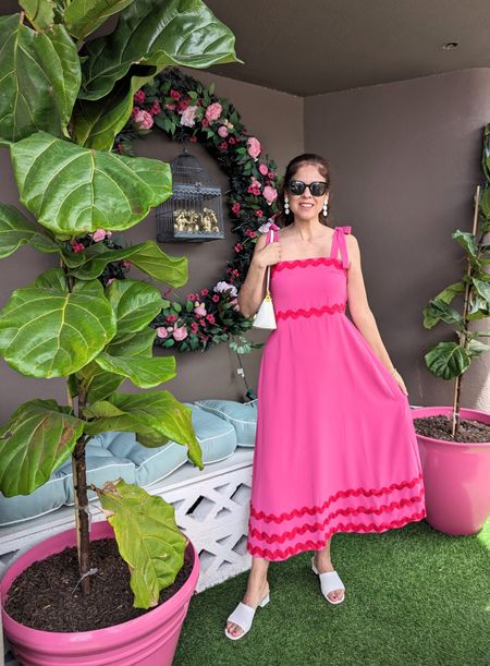 Summer ready with a new sundress. Love this pink combination. Many other colors too. 

#LTKstyletip #LTKfindsunder50 #LTKshoecrush