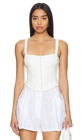 Mizuno Top in Eggshell | Revolve Clothing (Global)