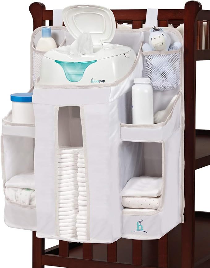 hiccapop Hanging Diaper Organizer for Changing Table and Crib, Diaper Stacker and Crib Organizer ... | Amazon (US)