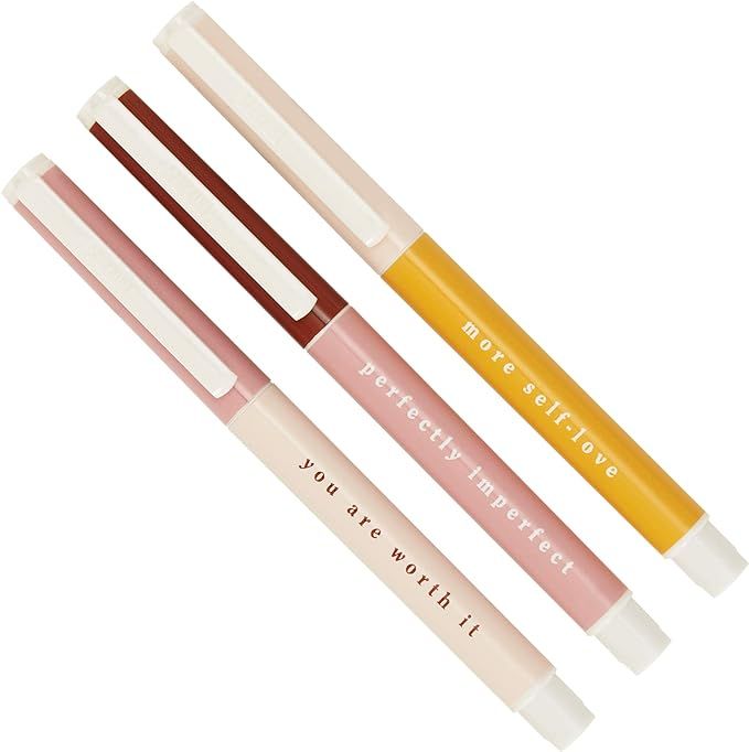 kikki.K Self Designer Collection - Everyday Gel Pens 3Pk Multi, Each Pen Features Print and a Quo... | Amazon (US)